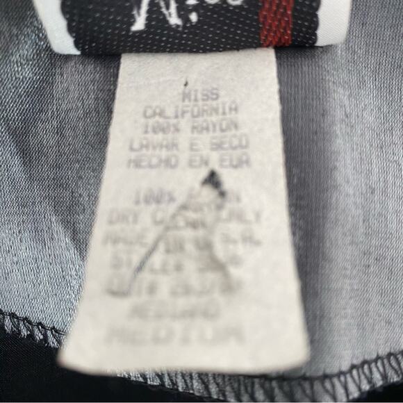 Miss California Apparel Vintage 70s Silver Metallic Zipper Jacket Drawstring MED - Picture 7 of 8